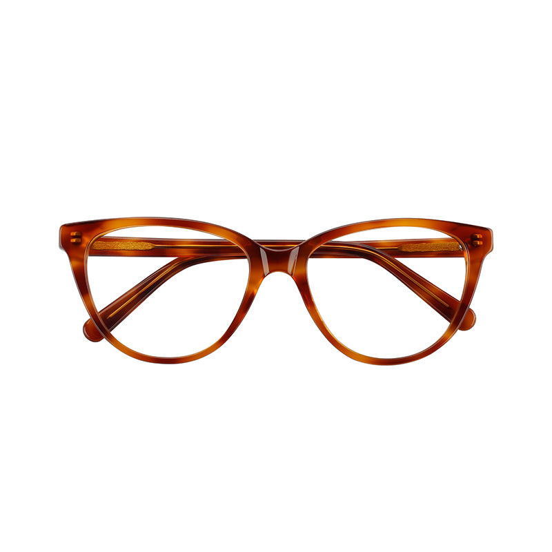 16307 red tortoise cat eye glasses frame. Affordable 1950s Style cat eye frame with quality acetate material. Suitable as optical glasses or sunglasses, prescription or non-prescription options.