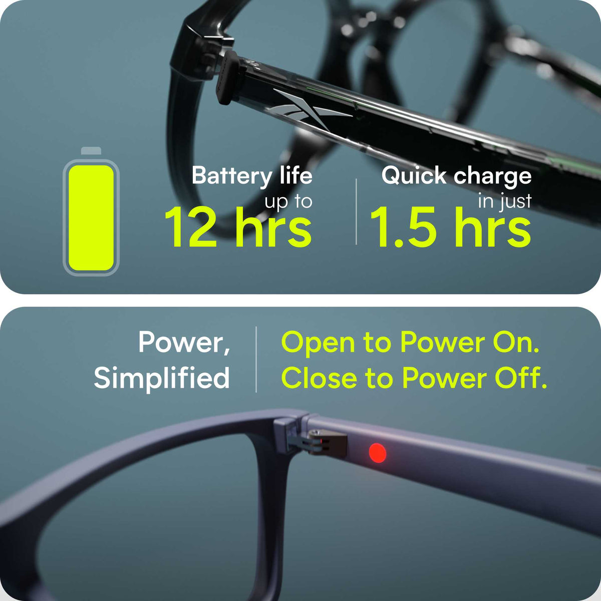 Reebok Jet - Prescription Smart Glasses