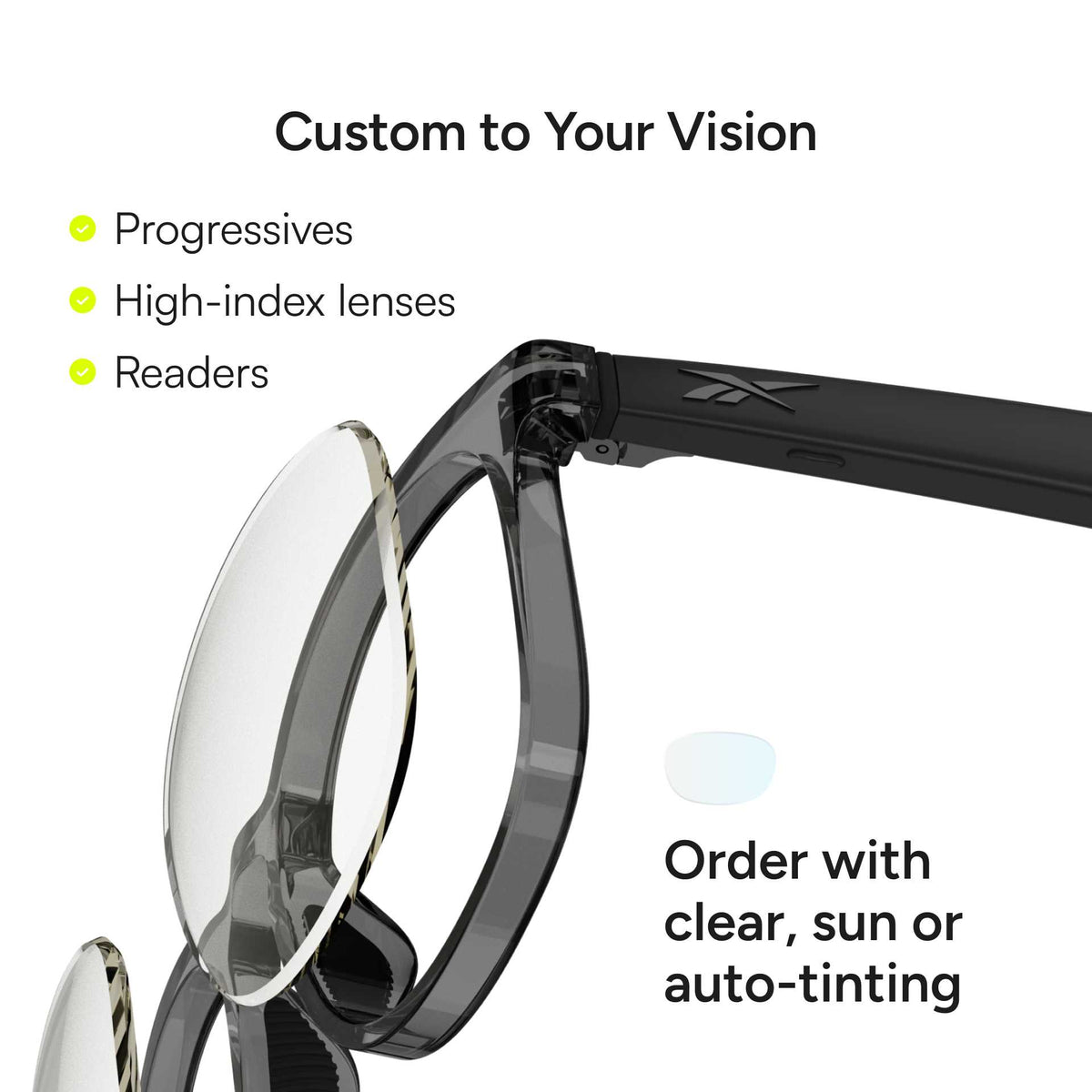Reebok Thunder - Prescription Smart Glasses