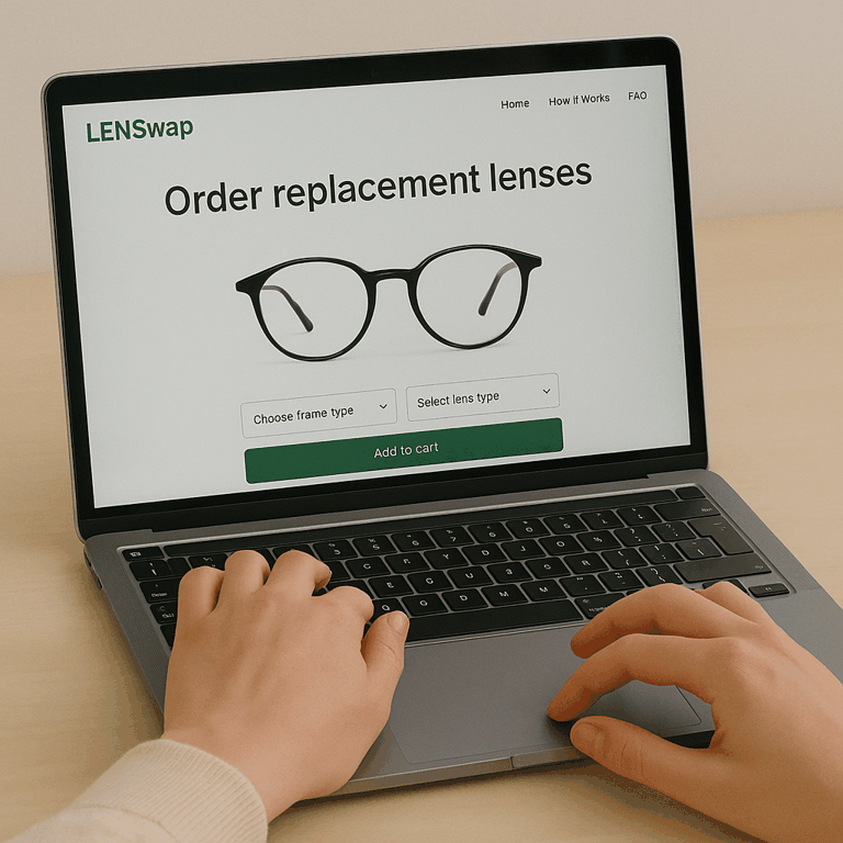 Step 1.  Choose & Order Your New Lenses Online
